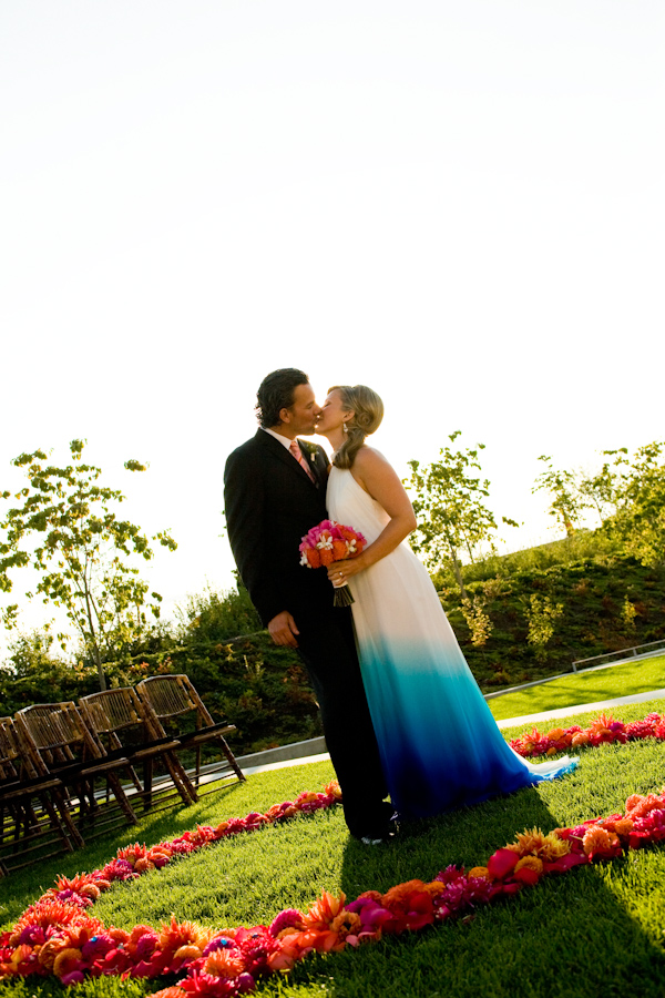 colorful wedding ceremony - real wedding photo by Seattle photographer Stephanie Cristalli 